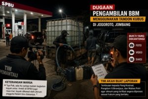 Diduga Ada Aktivitas Pengambilan BBM Lewat Tandon Kubus di Jogoroto Jombang, Tim BPH dan Media Lakukan Pemantauan